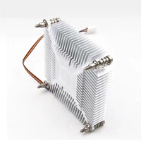 Refroidisseur de processeur ultra-fin 65W avec dissipateur thermique en aluminium et ventilateurs de 70 mm pour LGA 1150 1151 1156 1155 1200 Compatible avec les boîtiers ITX