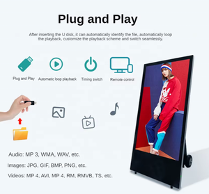 Ngoài trời không thấm nước hiển thị kỹ thuật số biển kiốt hiển thị tấm TV thông minh 43 inch LCD Đăng Board màn hình quảng cáo - Product Image 4