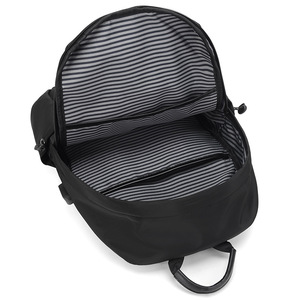 Mochila de nailon de gran capacidad a la moda informal Puerto USB multicapa diseño geométrico impermeable escuela negocios ocio personalizado - Product Image 4