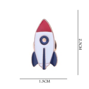 Broches de mode, Épingles en émail motif fusée, Broches spatiales, Épingles de revers astronaute pour sacs à dos, vêtements, chapeaux, décoration, cadeau, vente en gros - Product Image 5