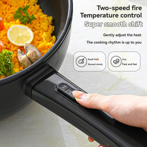 Sartén Eléctrica Multifuncional para el Hogar, Sartén Eléctrica Antiadherente <span class=keywords><strong>de</strong></span> Gran Capacidad, Permite Cocinar al Vapor, Hervir y Freír - Product Image 3