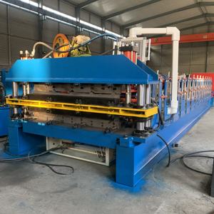 IBR tuile de toiture panneau de tôle de toit trapézoïdal machines de matériaux de construction toit en métal faisant la découpeuse rouleau formant la Machine - Product Image 2