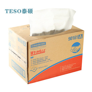 Chiffon absorbant l'huile Kimberly-Clark Wypall X60 315x425mm Blanc Usage industriel Type extractible - Product Image 4