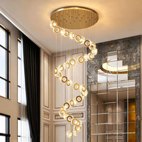Lustre personnalisé Shanda en acier inoxydable avec cristaux K9, éclairage LED à 3 couleurs, intensité réglable, hauteur ajustable, CRI 95, garantie 2 ans