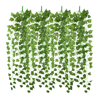 CTT-3-12 95cm vert lierre feuilles feuillage artificiel plantes suspendues vigne de raisin pour la maison mariage décoratif