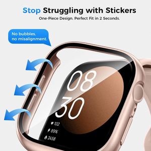 Étui de protection étanche ODM pour Apple Watch Series SE4, 2-en-1, en PC rigide et verre transparent, pour montres 40/44mm - Product Image 3