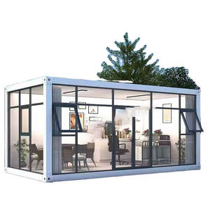 Precios Perfectos, Oficina Modular Prefabricada Portátil Personalizable de 20 pies y 40 pies, Hoteles, Villas, Casa Contenedor con Panel Sándwich de Acero - Product Image 3