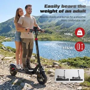 Kickwey สกู๊ตเตอร์ไฟฟ้าพับได้ <span class=keywords><strong>T4</strong></span>มือโปร1000W off-road 48V 20Ah 45กม./ชม. ช่วงล่างคู่60-80กม. - Product Image 2