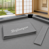 Kit de feutre de billard gris neutre, bandes prédécoupées, bord droit, pour table de billard à rail noir mat