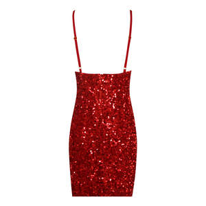 Robe de soirée à sequins pour femmes, vente en gros d'usine, sans manches, taille cintrée, robes de soirée pour femmes - Product Image 4