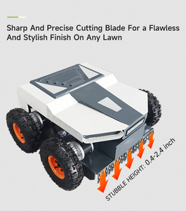 Yeoman 400mm largeur de coupe <span class=keywords><strong>tondeuse</strong></span> à gazon électrique télécommandée 4 roues <span class=keywords><strong>tondeuse</strong></span> à gazon robotique <span class=keywords><strong>tondeuse</strong></span> à gazon multifonction jardin - Product Image 5