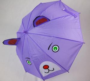 Paraguas de Viaje para Niños, Diseño de Dibujos Animados con Orejas, Apertura Automática, Varillas de Acero, Precio de Fábrica, Venta al Por Mayor, Regalo para Jardín de Niños - Product Image 3