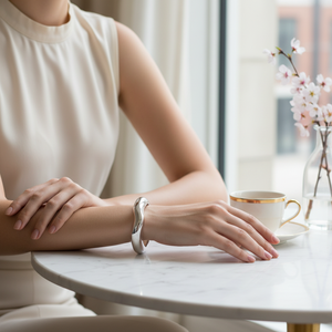 Braccialetti di moda a cerniera placcati in oro elegante Design braccialetto per le donne - Product Image 3