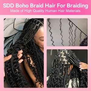 Cabello Virgen Crudo Camboyano a Granel, Ondulado Italiano, Cabello Ondulado al Agua para <span class=keywords><strong>Trenzas</strong></span> Boho, Extensiones <span class=keywords><strong>de</strong></span> Cabello Humano a Granel - Product Image 3