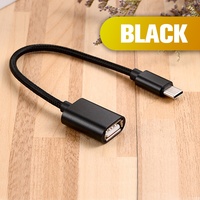 Adaptateur USB-C USB 3.0/2.0 Type C 5A Charge rapide Conducteur en cuivre pur Gaine en nylon Gaine en PVC pour câble OTG mobile Adaptateur USB