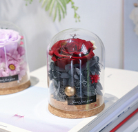 Offre Spéciale : Rose Éternelle Préservée sous Cloche en Verre – Boîte Cadeau – Vente en Gros Direct Usine Chine – Idéal Remise de Diplôme, Noël, Saint-Valentin – Longue Durée