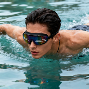 <span class=keywords><strong>Occhialini</strong></span> da <span class=keywords><strong>Nuoto</strong></span> ODM con Placcatura Elettrolitica per Adulti, con Tappi per Orecchie Integrati, Comodi e Antiappannamento, per Donne e Uomini - Product Image 2
