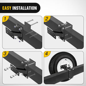 AMBITION <span class=keywords><strong>Support</strong></span> <span class=keywords><strong>de</strong></span> pneu <span class=keywords><strong>de</strong></span> <span class=keywords><strong>secours</strong></span> en acier à haute résistance antirouille <span class=keywords><strong>pour</strong></span> remorques et bateaux - Product Image 3