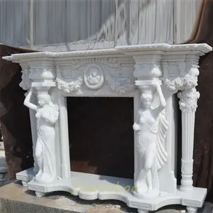 Modern Design Marble Fireplace High Quality French Marble Fireplace Mantel