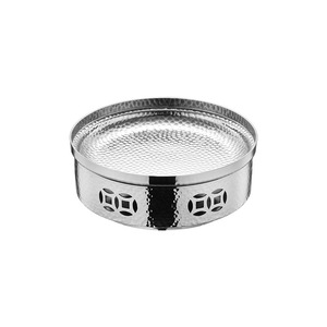 304 Stainless Steel Hammered Shallow Soup Pot With Alcohol Stove Commercial Cooking Equipment - Product Image 2