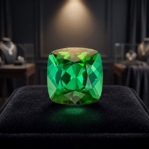 Alta calidad 6mm corte de cojín turmalina verde Natural facetado piedra preciosa suelta precio al por mayor con certificado IGI - Product Image 4