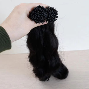 Vente en gros Extensions de cheveux Remy à la kératine italienne pré-collée Cuticule alignée Cheveux vierges vietnamiens I-Tips - Product Image 1
