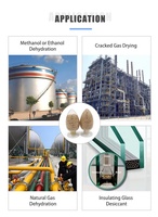 Sphère 1.6-2.5mm 3a déshydratant d'adsorption d'humidité de zéolite 3a adsorbant de tamis moléculaire pour le séchage de gaz fissuré