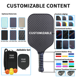 Nouvelle conception approuvée par l'USAPA, pagaie de pickleball silencieuse de 16 mm, réduit le bruit de 30 %, pratique en intérieur et en extérieur, jeu silencieux - Product Image 6