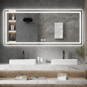 Miroir intelligent grand format MUBI, écran tactile rectangulaire, miroir LED pour salle de bain, Guangdong, pour projet de villa ou d'hôtel - Product Image 1