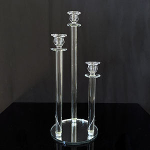 <span class=keywords><strong>Portacandele</strong></span> <span class=keywords><strong>in</strong></span> Cristallo a 3 Bracci per Matrimoni, Candelabro <span class=keywords><strong>in</strong></span> <span class=keywords><strong>Vetro</strong></span> Trasparente per Decorazioni <span class=keywords><strong>da</strong></span> Tavolo Nuziali - Product Image 6