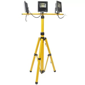 5000-Lumen <span class=keywords><strong>Twin</strong></span>-Head COB LED Tripod làm việc ánh sáng có thể sạc lại có thể gập lại đèn pha cho công viên ngoài trời chiếu sáng di động - Product Image 1