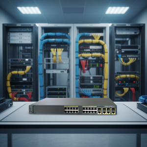 Original GEBRAUCHT WS-C2960G-24TC-L <span class=keywords><strong>2960G</strong></span> 24-Port Gigabit 2x SFP Managed Switch - Product Image 1