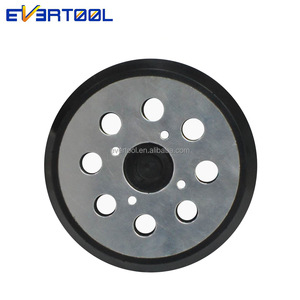 EVERTOOL Pneumatic 5/16-24 Thread Backing Pad - <span class=keywords><strong>Hook</strong></span> & <span class=keywords><strong>Loop</strong></span> amplas Pad 125MM Backup Plate untuk mesin poles - Product Image 2