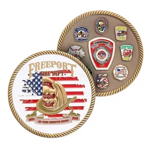 工厂定制金属美国纪念品纪念品海军挑战黄铜硬币