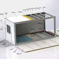 Maison conteneur modulaire préfabriquée à assemblage rapide, pliable, avec panneaux sandwich détachables, moderne et respirante, pour petit espace de vie - Vente en gros