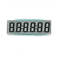Écran LCD TN personnalisé JXDC -30~+80 pour distributeur de carburant, affichage segmenté, montage sur châssis, visualisation à 6 heures, petit écran LCD segmenté