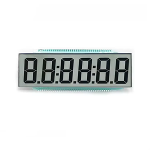 JXDC Kundenspezifisches TN-LCD-Display -30~+80 für Kraftstoffspender, Segment-Chassis-Montage, 6-<span class=keywords><strong>Uhr</strong></span>-Ansicht, kleines Segment-LCD-Display - Product Image 1