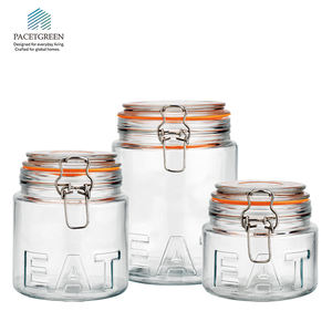 <span class=keywords><strong>Lino</strong></span> 600ml/800ml/1.3L bidons en verre transparent 3 pièces bouteilles rondes à couvercle hermétique pour le stockage des aliments <span class=keywords><strong>de</strong></span> <span class=keywords><strong>cuisine</strong></span> stockage et conteneur <span class=keywords><strong>de</strong></span> <span class=keywords><strong>cuisine</strong></span> - Product Image 2