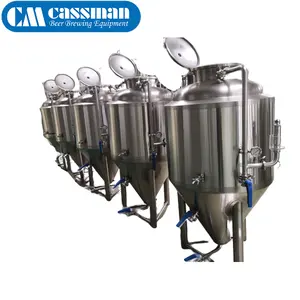Fermentador cónico de acero inoxidable, fermentación de cerveza, 500L, en venta