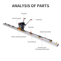 Beton vibrations lineal Zement pflaster richt maschine Hochleistungs-Doppelschicht-Motor-Boden-Zellstofflifting-Vibrations lineal