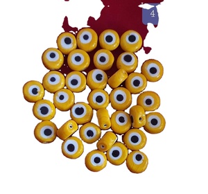 Cuentas de cristal de Estilo Vintage para la fabricación de joyas y para pulseras, cuentas de piedras preciosas de plata de cristal Natural de mal de ojo - Product Image 1