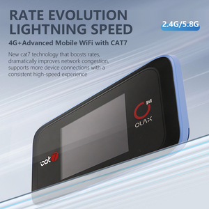 เราเตอร์ OLAX MT60 Dual Band Wifi6 พกพา รองรับ 4G Cat7 แบตเตอรี่ 4000mAh ใช้ซิมได้ เหมาะสำหรับใช้งานนอกบ้าน มินิเราเตอร์มือถือ รองรับซิม 5G - Product Image 3
