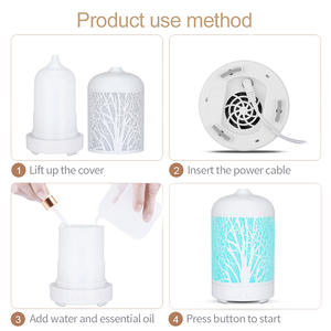Cross Border Aroma Diffuser 100Ml Led <b>Light</b> White Fog Type Essential Oil Humidifier For Commercial Use - Product Image 2
