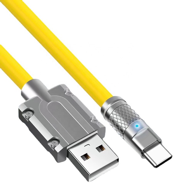 Usb3.0 High Flex Active Titanium Alloy Joint Optical Cable 120W 6A Super Fast Charge Type C Cable Fast Charging - 1M