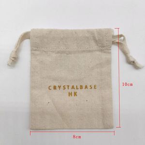 Folded and Locked Hem Cotton Strap Jewelry Drawstring Bag <b>Hemp</b> Bags Storage Pouch Gift Packaging - Product Image 4