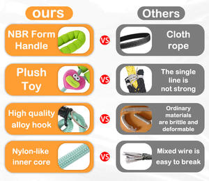 Umweltfreundliche Multifunktionale Mehrfarbige <span class=keywords><strong>Nylon</strong></span> Freihand Ein-zu-Zwei Hundeleine Langlebige Einziehbare Haustierleine - Product Image 6