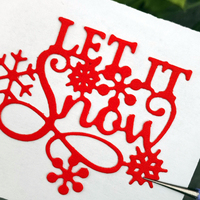 AAGU New Metal Cutting Dies mold Scrapbooking Craft Cutting Die Let It Snow Snowflake Christmas Craft Paper Cutting Dies