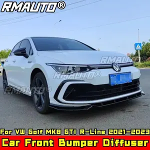 Kit carrosserie pour Golf MK8 GTI R-Line, lèvre de pare-chocs avant noir brillant, protection de pare-chocs pour VW Golf MK8 GTI R-Line 2021-2023, accessoires de voiture - Product Image 4