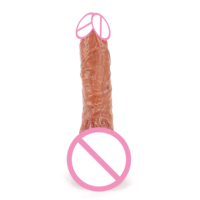 Entrega rápida Super Long Skin Hyper Dildo Silicona líquida Vibrador realista Vibradores telescópicos Producto de tienda sexual para mujer
