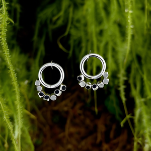 Boucles d'oreilles créoles en acier inoxydable 316L avec placage or PVD, bijoux durables et résistants, tendance pour femmes - Product Image 3